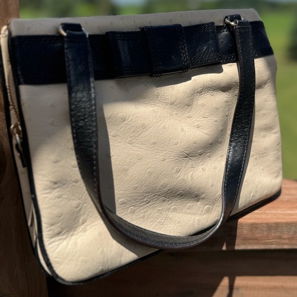 Kate Spade Valencia Ostrich Small Handbag - Picture 4 of 9